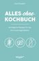 "Alles-ohne-Kochbuch", verträgliche Rezepte. Symbole: ohne Weizen, Zucker, Milch. Veggie+ Logo unten., Buch
