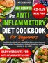 "160 Recipes, 42-Day Meal Plan, The Anti-Inflammatory Diet Cookbook for Beginners." Essenbilder mit Avocado, Lachs, Garnelen., Buch