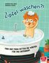 "Zipfel waschen?! Finn und Fiona retten die Wörter für das Unterrum." Illustration: Kind in Badewanne mit Badeente., Buch