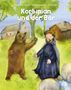 „Korbinian und der Bär“ steht groß in der Mitte. Illustration zeigt einen Mönch und einen Bär in einer Waldszenerie., Buch