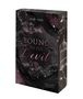 "BOUND TO THE Devil", "DARK MAFIA ROMANCE", "SALLY DARK"; dunkle, florale Gestaltung, kahler Zweig, Käfig., Buch