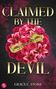 CLAIMED BY THE DEVIL, Grace C. Stone. Goldene Handschellen auf rosa Lilien und Rosen., Buch