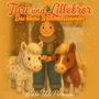 "Tari und Lillebror: Das kleine Weihnachtswunder." Illustration mit einem Kind und zwei Ponys in winterlichem Ambiente., Buch
