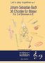 "Let’s play together no.1. Johann Sebastian Bach, 36 Choräle für Bläser, Für 2-4 Stimmen in C. Illustration: Bach spielt Saxophon.", Buch