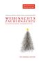 "Bestseller Potential" in rotem Kasten. Titel: "Weihnachtszaubernächte". Skizze eines Weihnachtsbaums mit gelben Sternen., Buch