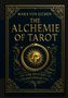 Goldener Text auf dunklem Hintergrund: "Mara von Eichen", "The Alchemie of Tarot", "On the Mystery of Transformation". Goldene Sonne im Zentrum., Buch