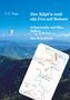 "Der Käpt’n und sin Fru auf Reisen. Schatzsuche auf Elba, Italien. Ein Reisebuch." Vor Berglandschaft mit Karte., Buch