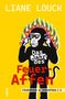„Das Jahr des Feuer-Affen“, Liane Louck. Ein Affe mit Flammenhintergrund hält sich die Ohren zu., Buch