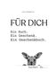 Text: "FÜR DICH" und "JULE FRIEDENTAL". Illustration eines Kängurus, das über eine Linie schaut., Buch