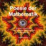 „Poesie der Mathematik“; gelb-rote Fraktal-Illustration, schwarze Verzweigungen, zentral ein Auge., Buch