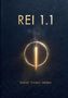 "REI 1.1" und "Resonanz · Emergenz · Intelligenz" in goldener Schrift auf dunklem Hintergrund, mit goldenem Kreis., Buch