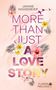Text: “Janine Niggemeier. More Than Just a Love Story. Florida Feelings.” Bunte Blumen und Palmenblätter, rosa Hintergrund., Buch