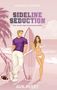 "Sideline Seduction" und "Eine Grumpy Meets Sunshine Romance". Ein Paar am Strand, Surfbretter, Palmen, Football.