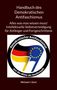 "Handbuch des Demokratischen Antifaschismus", darunter eine Illustration mit Fahnenfarben und Sternen, Text von Michael J. Gent., Buch