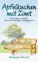 "Apfelkuchen mit Zimt: Weitertragen, was bleibt - Ein Roman über Trauer - für Jugendliche. Michaela Hirsch." Illustration: Tisch, Bank, Baum., Buch