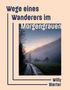 "Wege eines Wanderers im Morgengrauen" von Willy Bierter. Ein Landweg führt durch eine neblige Landschaft bei Sonnenaufgang., Buch