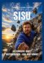 "SISU - Die finnische Kraft weiterzugehen – egal was kommt." Ein Mann durchbricht mit der Faust einen Felsen bei Sonnenuntergang., Buch