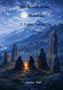 Text: "The Hermit of the Mountain", "A Druid Among Us", "A Novel", "Günter Nal". Illustration: Drei Figuren am Lagerfeuer vor Bergen bei Vollmond., Buch