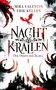 Text: "Mira Valentin, Erik Kellen, Nachtkrallen, Der Orden der Ikaria 1." Illustration mit roten und schwarzen Krallen., Buch