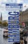 Texte: "Steffen Kindt, Kulinarische Wochenendtouren, Hamburg". Ansicht einer urbanen Szenerie mit Wasserkanal und Gebäuden., Buch