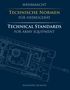 Texte: "Technische Normen für Heeresgerät", "Technical Standards for Army Equipment", Alexander Geckeler. Zeichnung eines Panzers., Buch