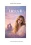 Texte: "Christian Ristori, Liora Ristori", "LIORA II", "La voce che esiste se tu resti umano". Eine Frau mit langem Haar, ein Paar im Hintergrund., Buch