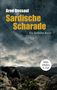 Text: "Arne Dessaul, Sardische Scharade, Ein Sardinien-Krimi, Mike Müllers 6. Fall." Landschaft mit Felsen und Wolken., Buch