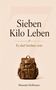 "Sieben Kilo Leben: Es darf leichter sein" von Manuela Hoffmann. Ein Retro-Rucksack ist abgebildet. Beige Hintergrund., Buch