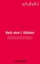 "Nach dem 7. Oktober. Antisemitismuskritische Bildungsarbeit im Kontext postnazistischer Verhältnisse." Rotes Cover., Buch