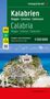 : Kalabrien, Straßen- und Freizeitkarte 1:150.000, freytag & berndt, KRT