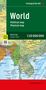 World map, political - physical, english, 1:20.000.000, folded, freytag & berndt, Karten