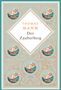 THOMAS MANN Der Zauberberg. Symmetrisches Design, Alpenlandschaft und Gebäude in Kreisen. Verschnörkelte Ornamente., Buch