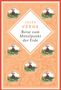 Jules Verne: Reise zum Mittelpunkt der Erde. Orange Cover mit Vulkanen und Dinosauriern in Kreisen., Buch