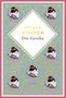 Buchtitel: "Die Geisha" von Arthur Golden. Illustrationen von Geishas mit Blumen auf einem eleganten, dekorativen Hintergrund., Buch