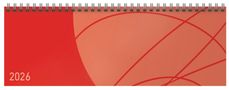 Tischkalender quer Professional Colourlux 2026 rot, KAL