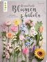 Titel: Romantische Blumen häkeln. Untertitel: Mit vielen Anwendungsideen. Diverse gehäkelte Blumen in verschiedenen Farben.