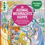 Ursula Schwab: Colorful Christmas - Die Ausmal-Weihnachtskrippe (Adventskalender), Buch