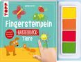 Melanie Kraft: Fingerstempeln. Bastelblock Tiere, Buch