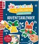 Bibi Hecher: Das Adventskalender-Verbastelbuch für die Allerkleinsten. Schneiden und Kleben. Türkranz, Buch