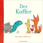 Der Koffer. Ein kleines Tier zieht einen großen grauen Koffer. Drei neugierige Tiere schauen zu., Buch