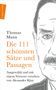 Buchtitel: "Die 111 schönsten Sätze und Passagen". Halbseitiges Porträt eines Mannes, strenger Blick. Links: Verlagssignet., Buch