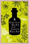 "Gärten, Gift und kalte Rache" von Klaudia Blasl. Kriminalroman. Silhouette einer Flasche, umgeben von Pflanzenzeichnungen., Buch