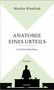 Matthias Wittekindt, Anatomie eines Urteils, Ein Fall für Julia Manz, Roman. Silhouette einer Richterfigur am Pult., Buch