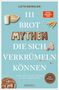 "Lutz Geissler, 111 Brotmythen die sich verkrümeln können. Vergiss alles, was Du über Brot zu wissen geglaubt hast."  
Unten links ein Brot, oben Getreide und Sauerteig., Buch