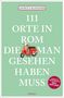 „111 Orte in Rom, die man gesehen haben muss“, rote Vespa, mintgrüner Hintergrund, Label: „Komplett überarbeitete Neuauflage“., Buch