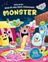 "Meine große Glow-in-the-Dark Stickerwelt MONSTER. Mit über 150 Glow-in-the-Dark-Stickern.“ Bunte Monster und Häuser., Buch
