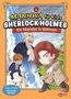 "Manhwa für Kids: Sherlock Holmes - Ein Skandal in Böhmen". Drei Comicfiguren in Detektiv-Szene. Löse 3 Fälle mit coolen Rätseln., Buch