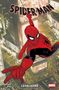 "SPIDER-MAN", "LEHRJAHRE", Illustration mit Spider-Man schwingend über eine belebte Stadt bei Nacht, helle Lichter., Buch