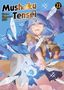 Titel: Mushoku Tensei. Eine Person mit blauen Haaren kämpft, umgeben von glitzernden Kristallen., Buch