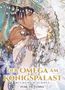 "Der Omega am Königspalast", "Blumen im Schnee", "Fumi Tsuyuhisa". Zwei Figuren in prunkvollen Gewändern und Schmuck., Buch